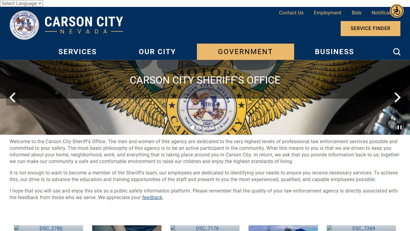 Sheriff's Office | Carson City